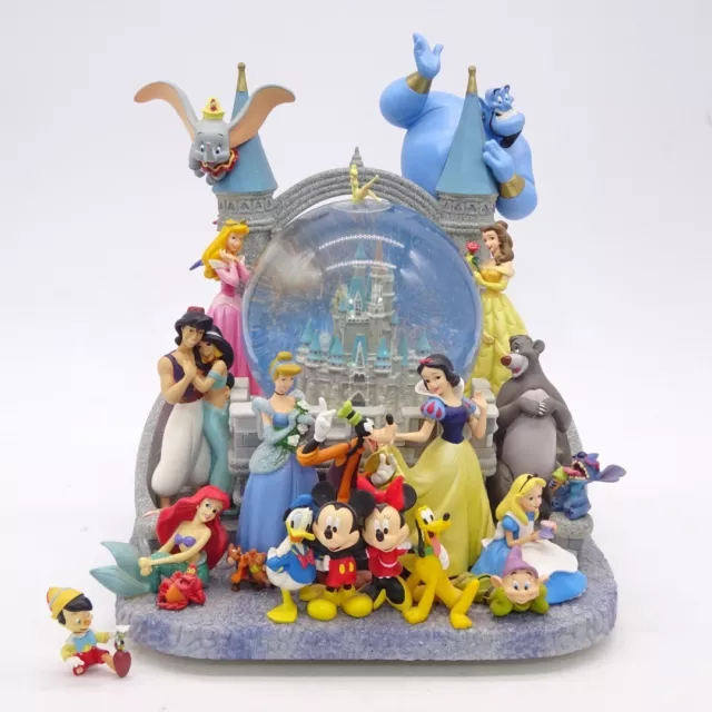 Large Disney Castle Musical Snowglobe Broken