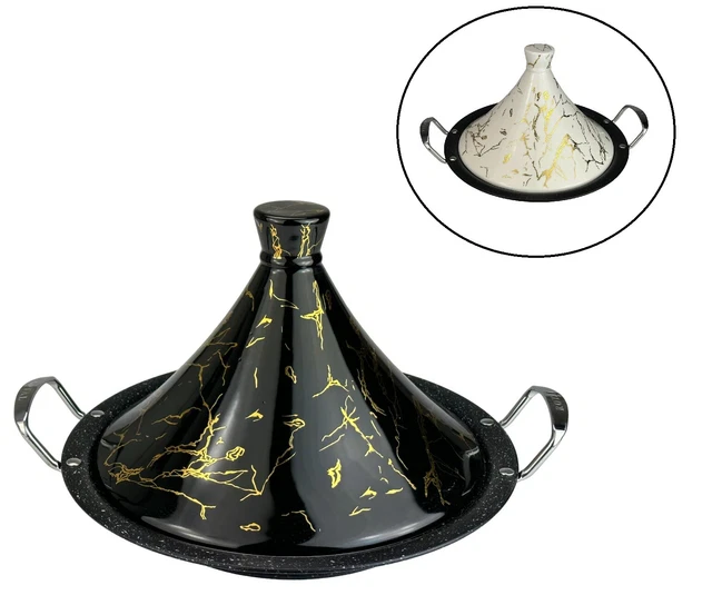 Tajine 32/38 cm Tagine acero inoxidable etiqueta