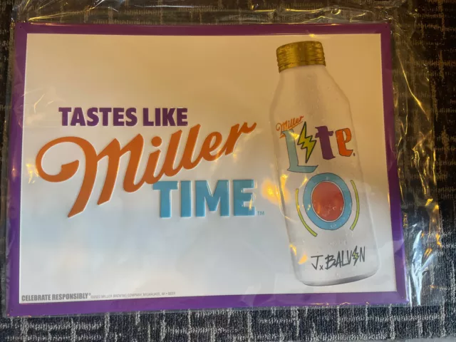 Miller Lite J Balvin Metal Tin Beer Sign 24”x 17” Brand New 🔥🍺 Miller Lite J Balvin Metal Tin Beer Sign 24”x 17” Brand New 🔥🍺