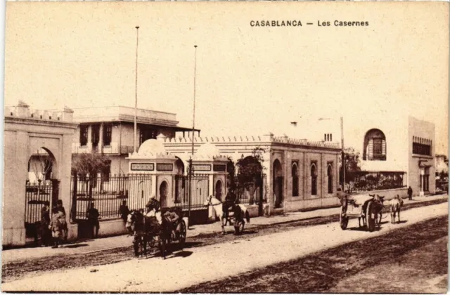 Cpa Ak Maroc Casablanca - Les Barracks (115036)
