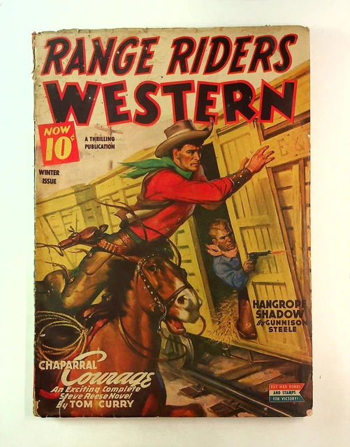 Range Rider Western RANGE RIDERS WESTERN Pulp Jan 1945 Vol. 12 #2 GD £25.62 - PicClick UK