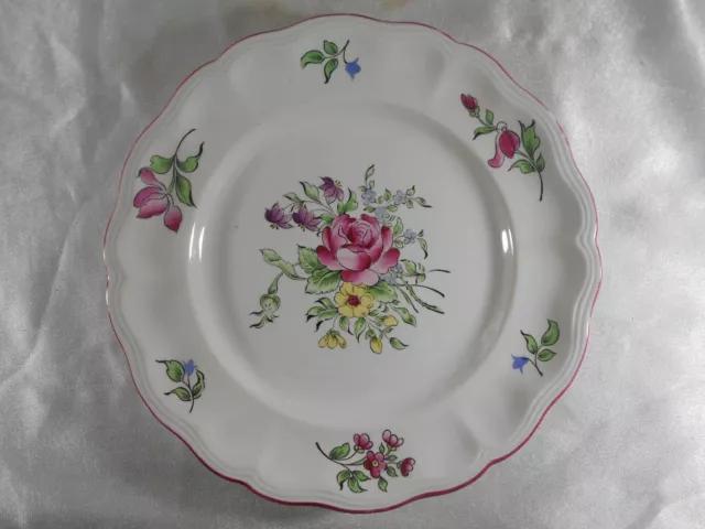 ( 500 ) Assiette En Demi Porcelaine Opaque De Luneville Keller & Guerin Signee