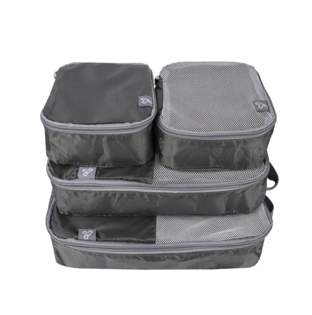 Travelon Soft Packing Organizers, Set of 4, Charcoal