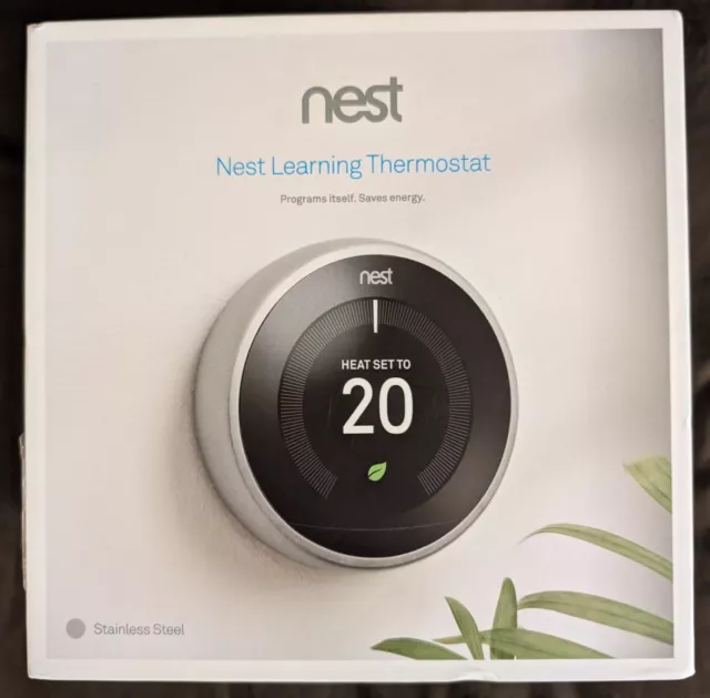 Google Nest Learning Thermostat 3rd Generation Smart Thermostat Stainless Steel