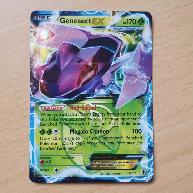 Pokemon 2013 BW#9 Megalo Cannon Genesect EX Holofoil Card #010/076