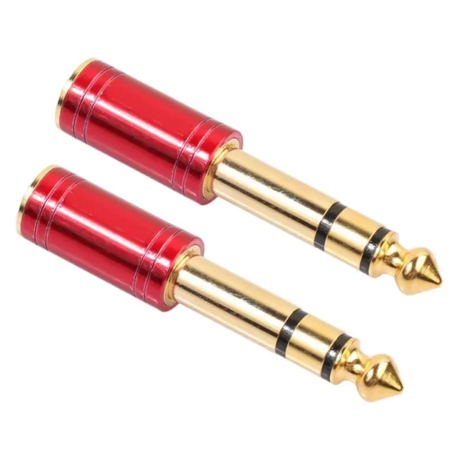 2pmm 1/8Inch Female Jack Stereo Headphone AUX Cable Audio Adapter Plug(Red) Q8L1