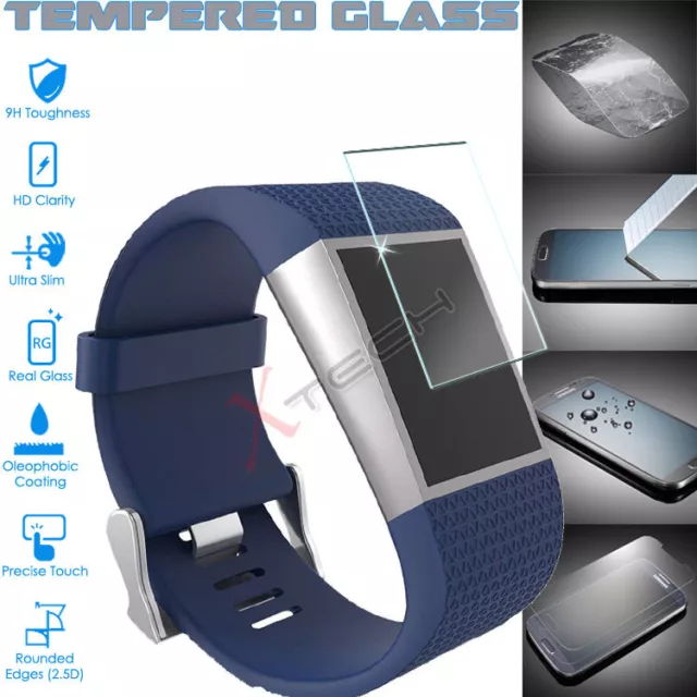 Genuine TEMPERED GLASS Screen Protector For Fitbit SURGE - Fitness Smart Watch