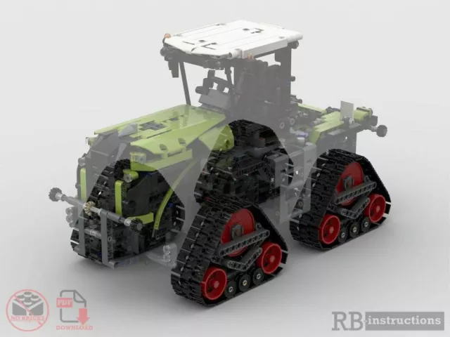 RBi PDF Bauanleitung 42054 Raupenfahrwerk Eigenbau Claas Xerion MOC aus LEGO®