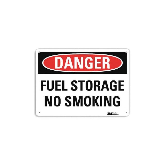 LYLE U3-1522-RA_14X10 Danger No Smoking Sign,10" x 14",Alum
