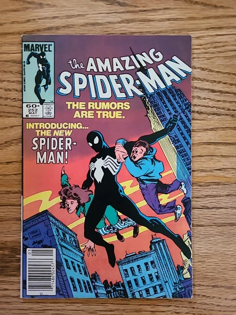 Amazing Spider-Man #252  1st Black Costume Rare Mark Jewelers Variant Newsstand