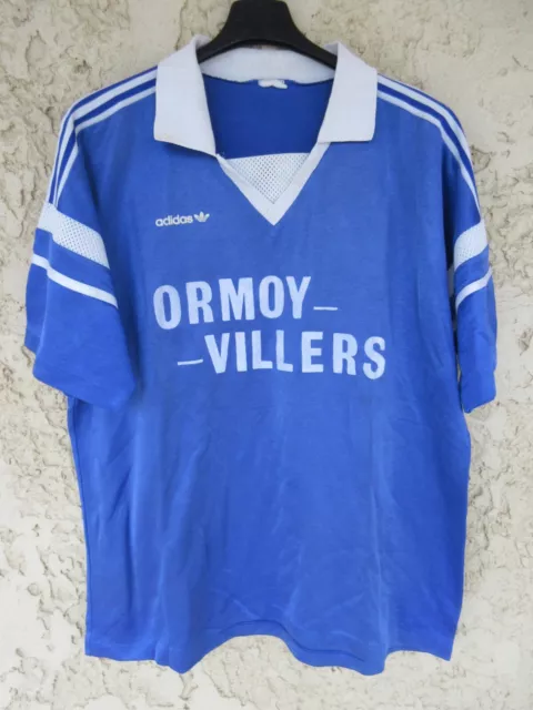 Maillot ADIDAS vintage porté n°12 ORMOY VILLERS Ventex shirt trikot jersey XL