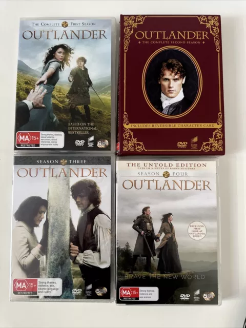 Outlander Complete Series Seasons 1-4 DVD. Season3 New, Character Card In S2