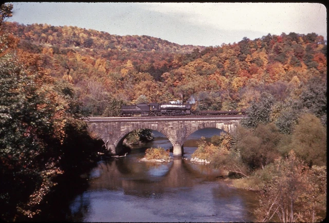 B&O Baltimore & Ohio 4446 nr. Cumberland, MD 1952 duplicate slide