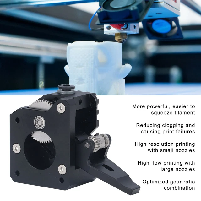 3D Printer Extruder Kit Full Metal 2Gear Driver Extruder for Mk8 Anet A8 Upgrade