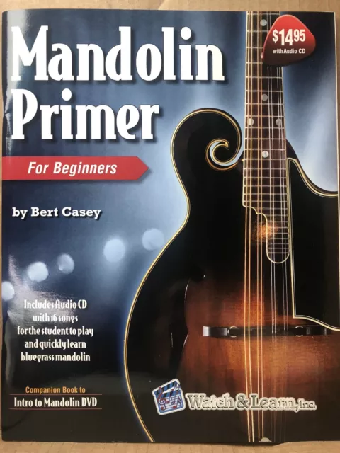 NEW Mandolin Instruction Book & CD For Beginners Bluegrass