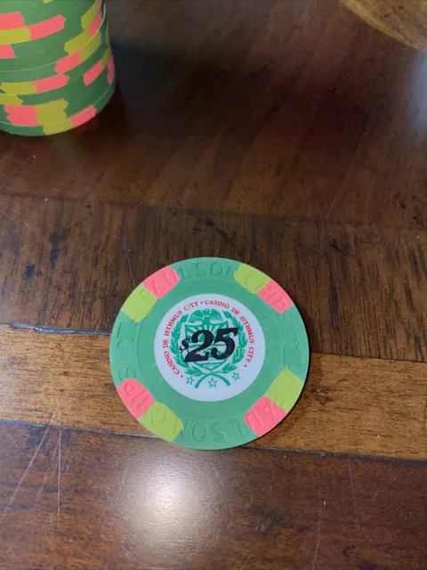 Paulson Poker $25 James Bond Casino De Isthmus Poker Chip From License To Kill