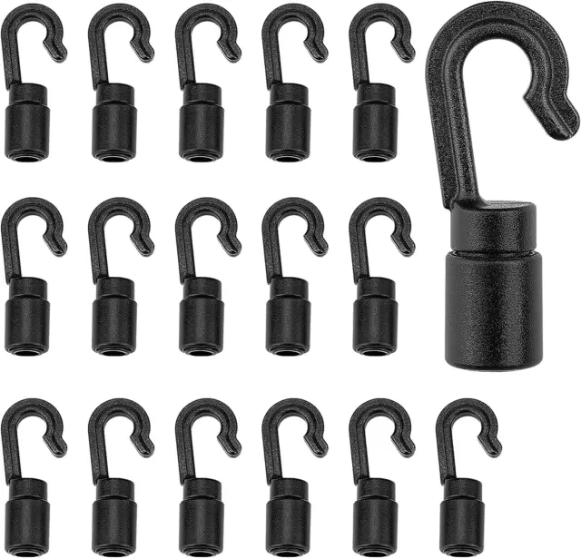 Wingless Bungee Snap Hooks - Heavy Duty Hooks for Use with Bungee