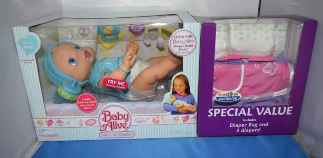 2006 Hasbro Baby Alive Wets N Wiggles Very Rare Boy Doll New Sealed PT-1