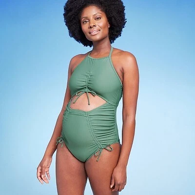 High Neck Adjustable One Piece Maternity Swimsuit - Isabel Maternity by Ingrid