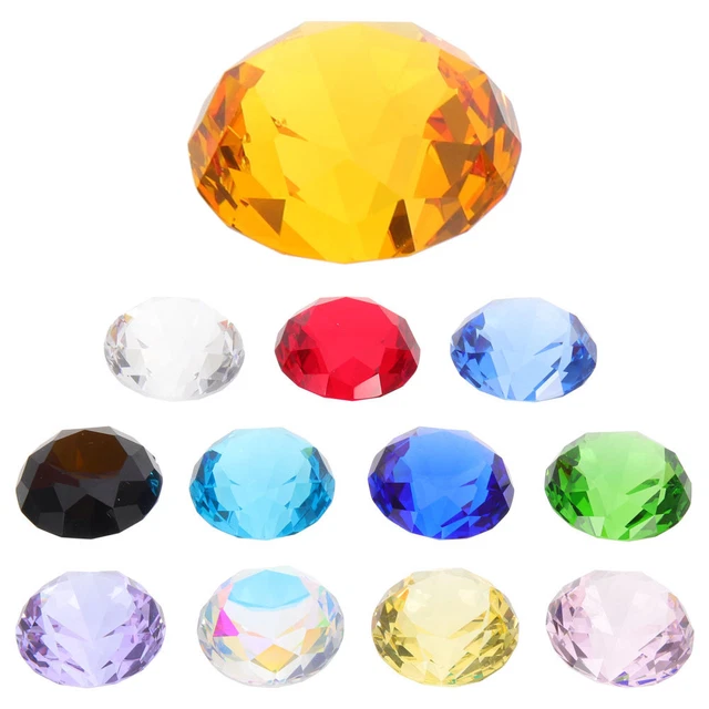 12 piezas Mesa multiusos Boda Diamante Adornos Vidrio Diamante Modelos