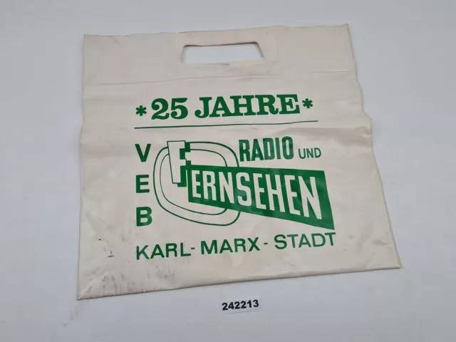 Reklame Tüte DDR 25 Jahre VEB Radio und Fernsehen Karl-Marx-Stadt #242213