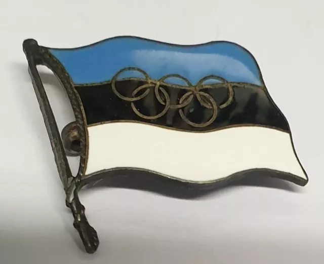 1936 Berlin Olympic Games Estonia National Olympic Committee NOC pin badge