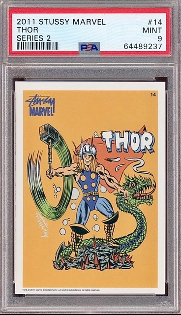 2011 Stussy Marvel Series 2 #14 Thor PSA 9 🔥RARE🔥