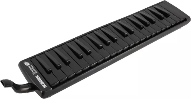 HOHNER Melodica, Superforce 37, Schwarz, Schwarze Tasten