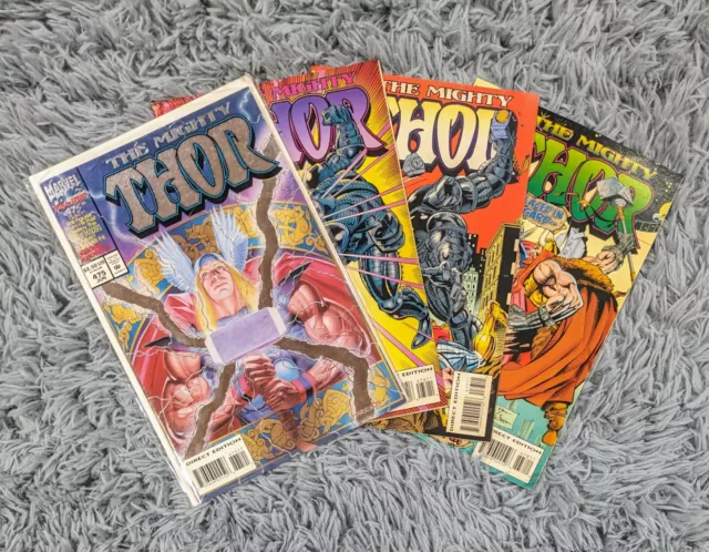 Marvel Comics The Mighty Thor 1994 Lot Run of Issues #475-478 Comic Books