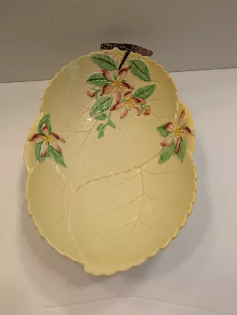 VTG Carlton Ware Floral Cabbage Leaf Dish Made In England