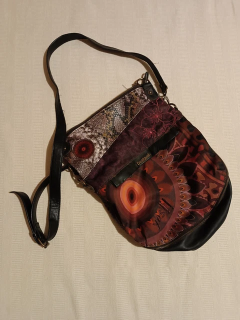 Borsa Desigual Multicolor Ragazza Moda Stile Media Usata Donna Saldi