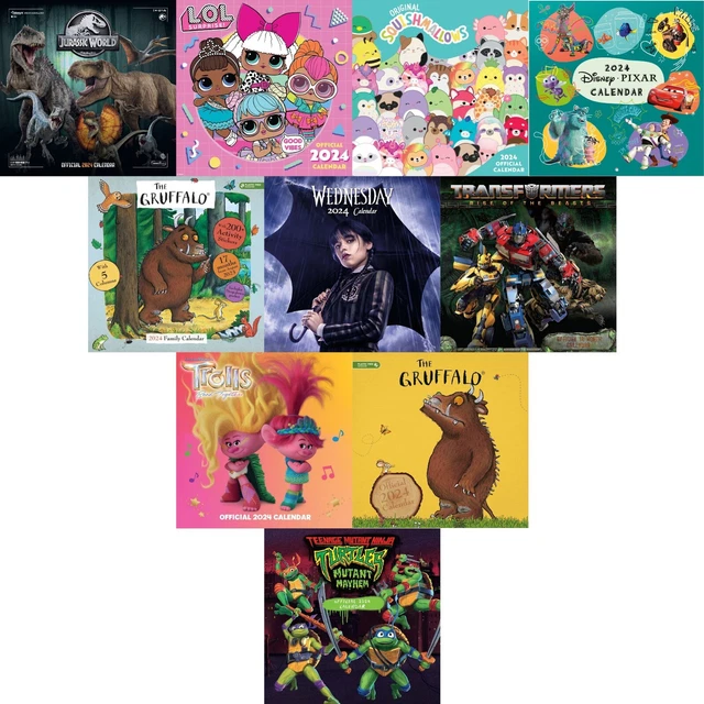 2024 CALENDAR DIARY Kids Movie and Childrens TV Official Products £10.