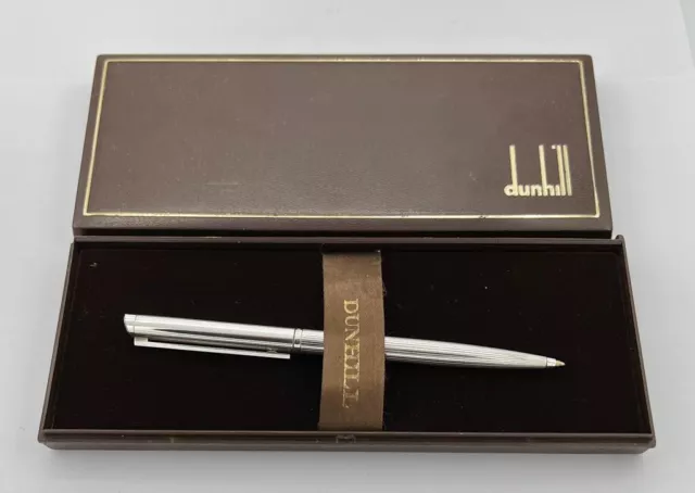 Dunhill Gemline by Montblanc 1977/83 silver ballpoint pen NEW old stock in box