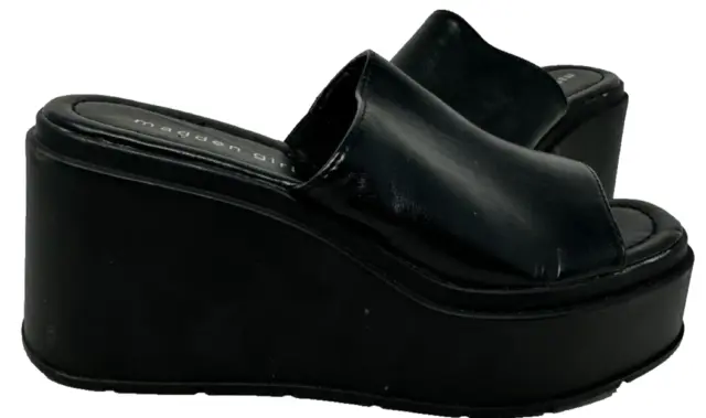 Madden Girl Women's Windy Platform Sandals Black Size:8.5 166Q