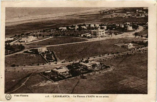 CPA AK Casablanca - Le Plateau d'ANFA vu en Avion MAROC (963382)