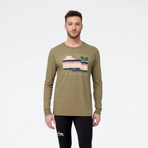New Balance Men's United Airlines NYC Half Park to Park Graphic Long Sleeve New Balance Men's United Airlines NYC Half Park to Park Graphic Long Sleeve