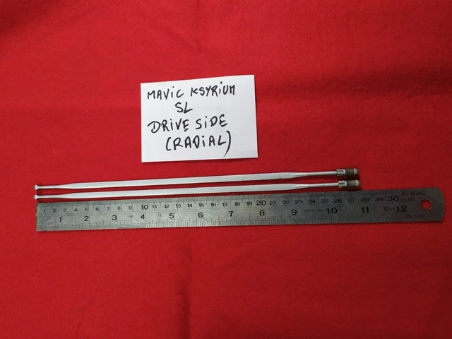 Two Mavic Zicral Spoke 272mm Silver for Ksyrium SL SSC Rear Drive Side