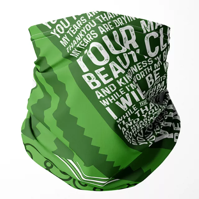 Hibernian Football Scarf Face Mask Bandana Neck Snood Dad Birthday Gift RF47 2