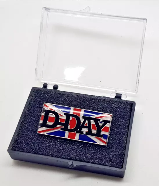 D Day 75th Anniversary British Army Enamel Badge Boxed