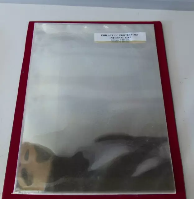 GODDEN - Philatelistische Größe Archiv Ausstellungsprotektoren x 10 Größe 241 x 331mm