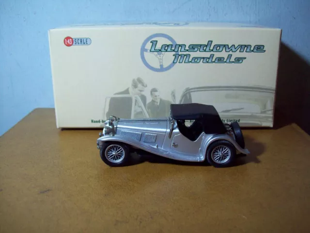 1/43 Lansdowne Models Ldm63 1938 Ac 16/80 Sports Competition Roadster In Silver