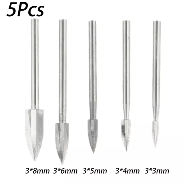 5pcs Wood Carving Engraving Drill Bits Set Milling Cutter for Dremel Rotary  Tool Carving Woods Engraving Drill Bit -  Hong Kong
