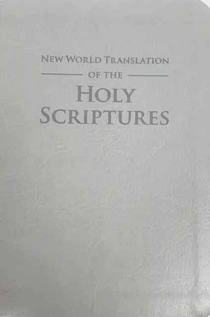 New World Translation of the Holy Scriptures Bible Leather Look Silver Gilt Edge