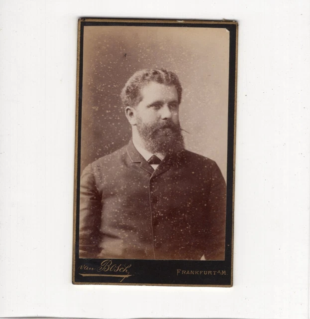 CDV Foto Herrenportrait - Frankfurt Main 1880er