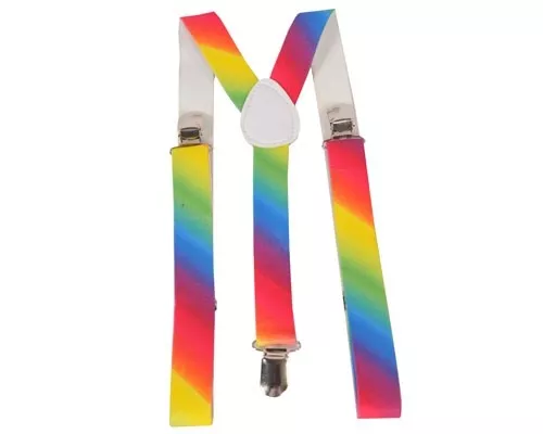 Ancho Arcoiris Ajustable Tiras Tirantes (102cm Longitud - 3.5CM Ancho) Unisex