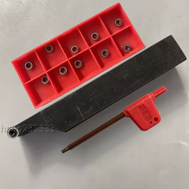 A set SRACL1616H06 16*100mm Lathe Turning Tool Holder + RCMT0602MO Insert