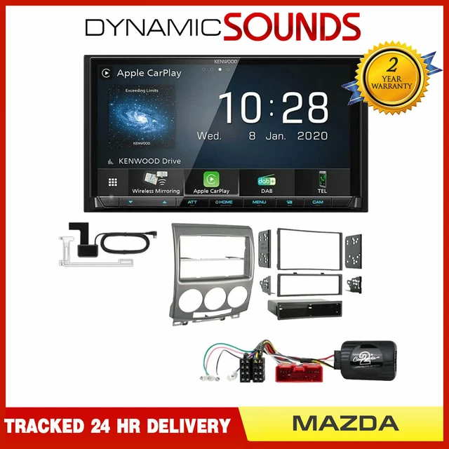 KENWOOD CARPLAY ANDROID Auto BT Stereo Upgrade Kit for Mazda 5 2005