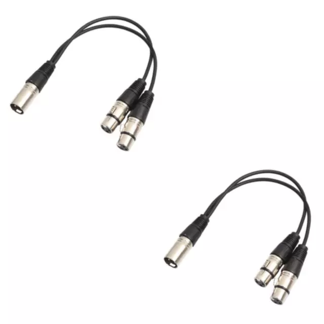 1/2/3 Premium XLR Splitter Cable 3-pin XLR Male to Dual 3-pin Female Audio Cord