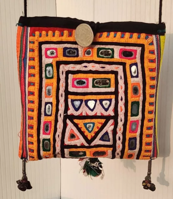 Banjara Handmade Kuchi Ethnic Embroidery Tribal Mirror Boho Shoulder Bag