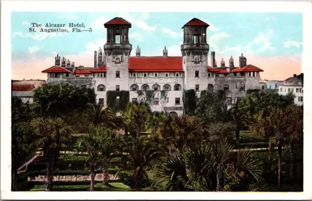 The Alcazar Hotel, St, Augustine, Florida, Vintage Postcard